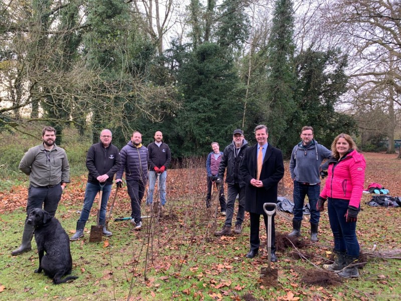 Willmott Dixon accelerates biodiversity pledge at Silverwood School through planting 350 trees