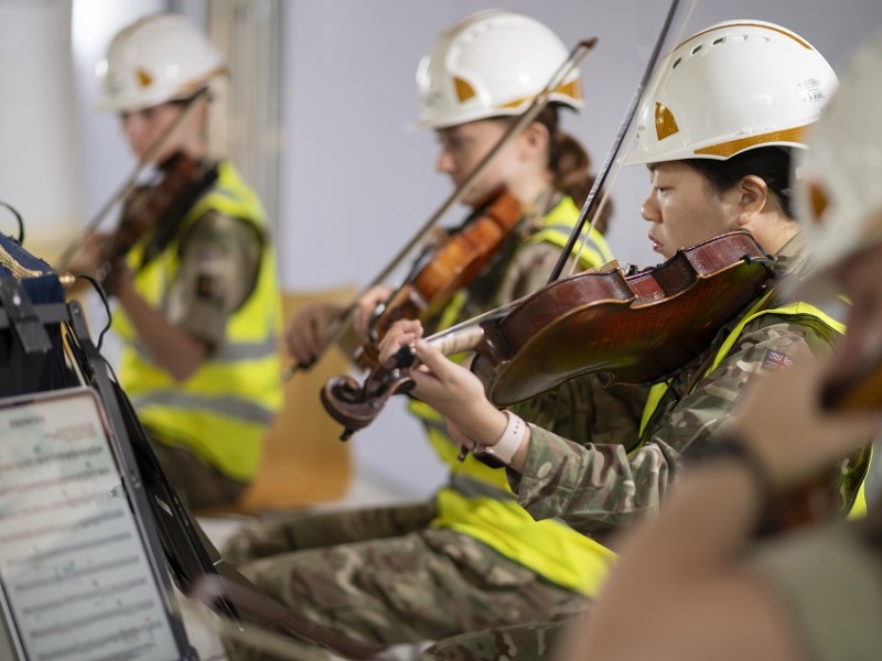 Structural work complete on Royal Military Academy Sandhurst's new band facility 